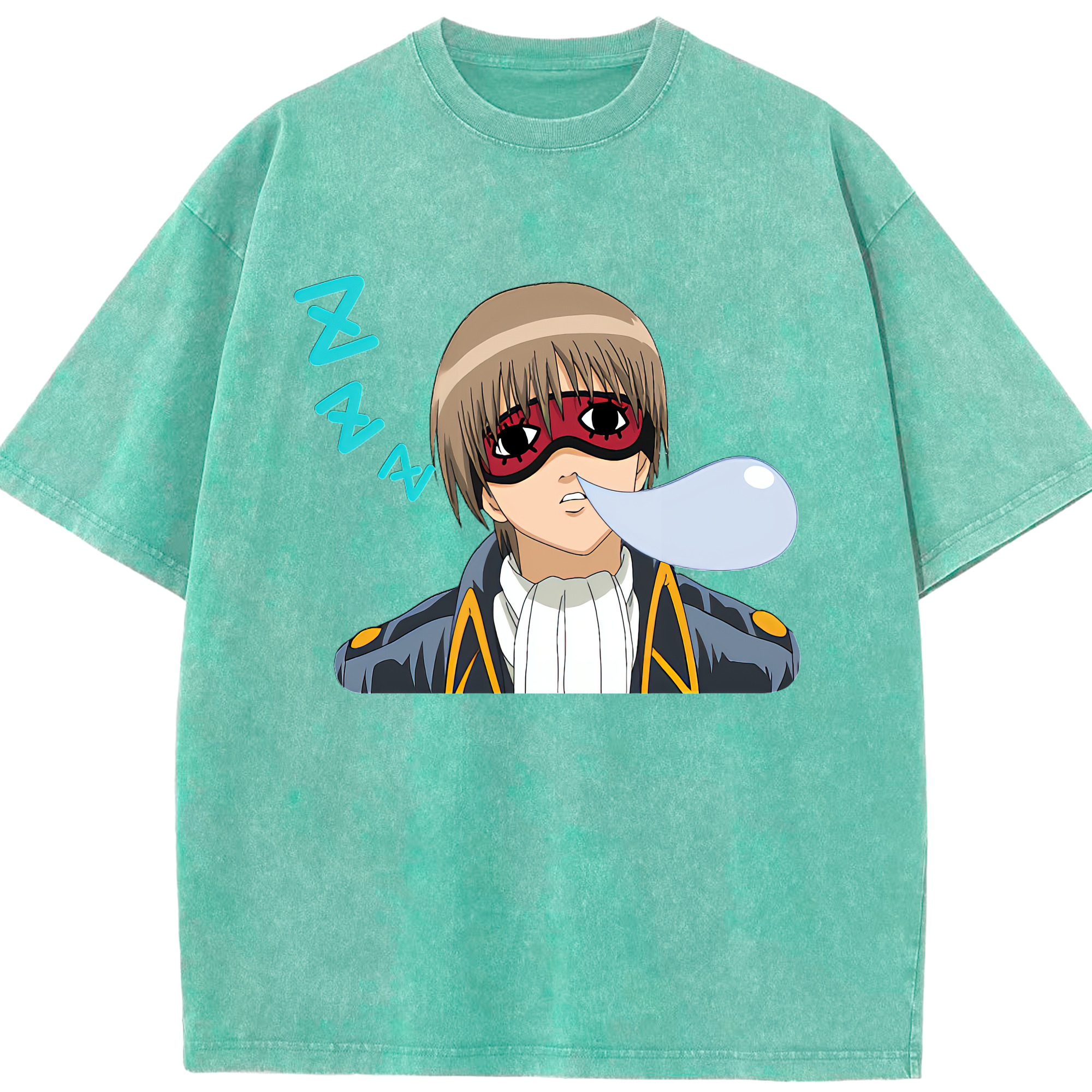 （画像用） ぎんたま 坂田銀時（さかたぎんとき） 神楽 志村新八（しむら しんぱち） GINTAMA Sakata Gintoki Kagura Shimura Shinpachi 綿100% ヴィンテージ風 半袖Tシャツ（フロントプリント）